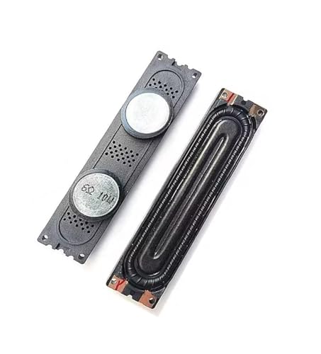 Image of DHRUVPRO 2-Pc 6Ω (ohm) 10W Rectangle Shape LED TV Bass Internal Speaker Part (85mm x 20mm) Pair