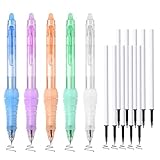Pas d'erreurs: Avec ces stylos effaçables à encre noire et bleue, vous pouvez faire l'expérience d'un processus d'écriture fluide et éliminer la possibilité d'erreurs, écrire, effacer et réécrire sans causer de dommages aux documents