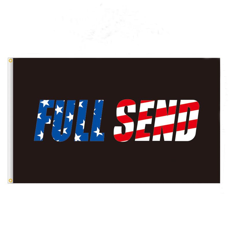 Full Send Flag Banner 3x5ft Polyester Backdrop Outdoor Flags Decor Color:Full Send United States