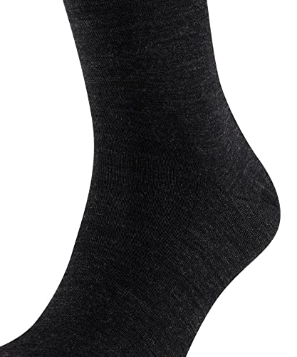 FALKE Meias masculinas na altura do joelho, respiráveis, algodão de lã merino, meias formais leves,