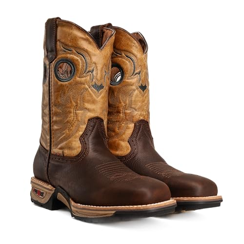 Buffalo Razor 5060 10" Lightweight Work Boot, Slip-On, Soft Toe, Heavy Duty Construction, Square Toe Boots3