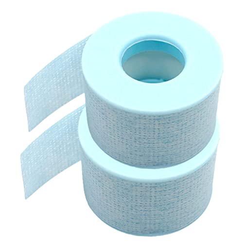 FOMIYES 2 Rollos banda de gel de silicona cinta de extensión de pestañas de bricolaje cinta de injerto de pestañas DIY de pestañas cinta de pestañas tela no tejida Sky-blue
