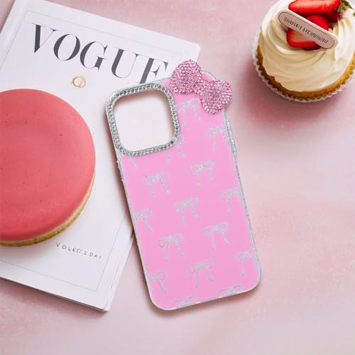 Coque iPhone 12 anti-rayure caméra strass rose rigide