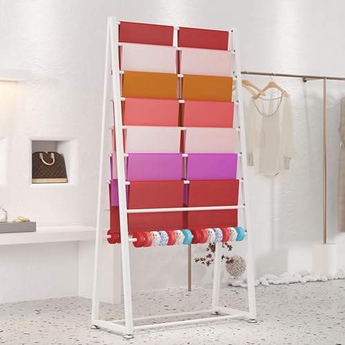 Soporte de exhibición de papel de regalo, soporte de papel de seda para tiendas minoristas, tiendas de regalos y salas de manualidades, barra desmontable para un fácil acceso