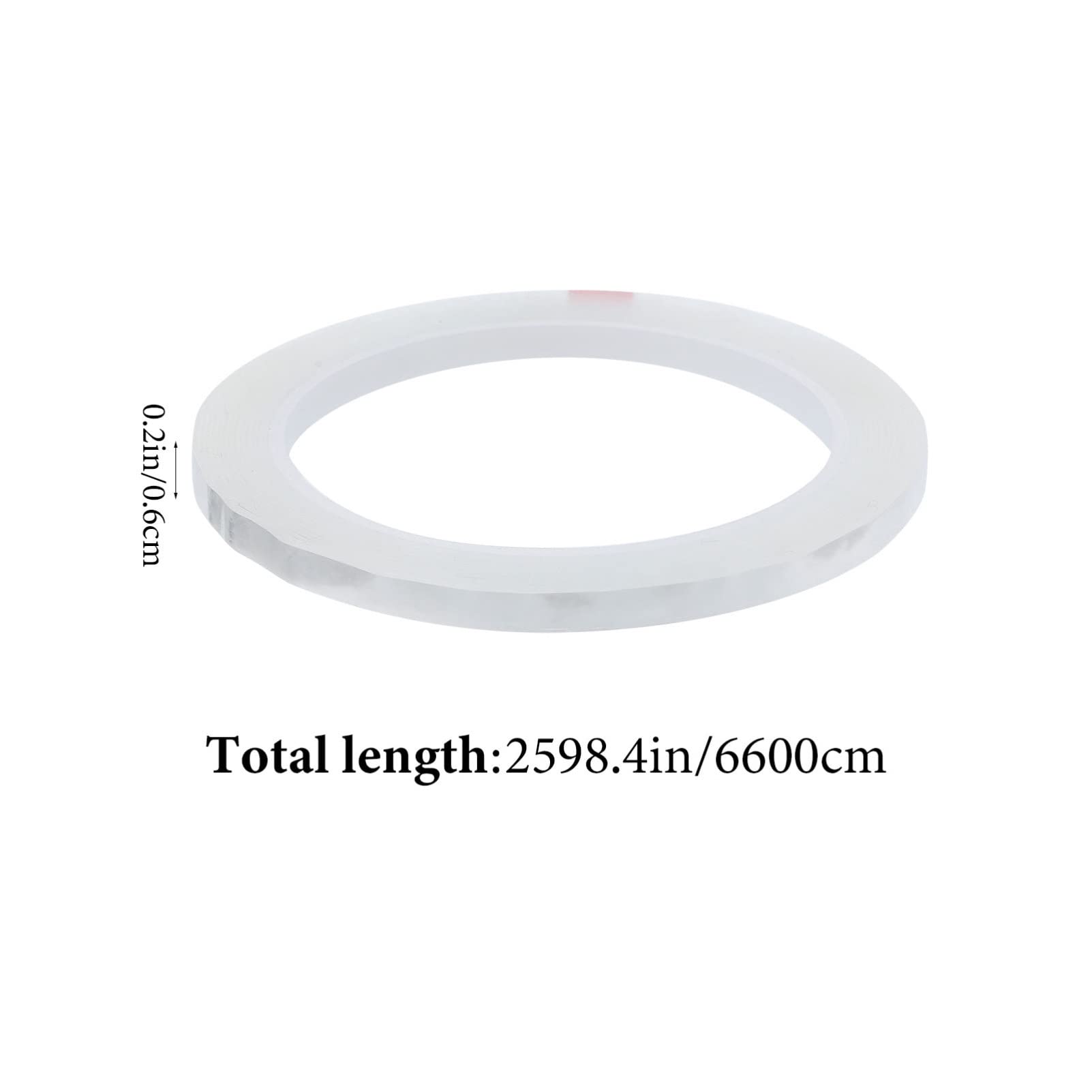 DOITOOL 6 Rolls Floral Craft Tapes Transparent DIY Floral Wrapping Tape for Bouquets Stem Wrapping Random Colors Random Color