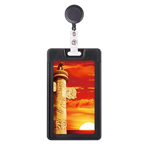 Porte-badge rétractable Red Sun Sky pour ne plus perdre votre carte d'accès au bureau