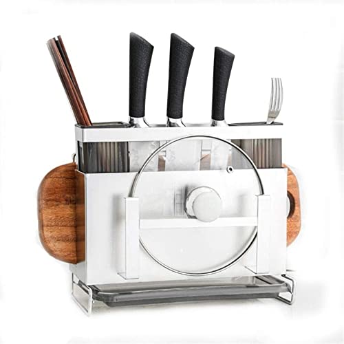 Soporte de cuchillos para cocina de acero inoxidable antisuciedad 4