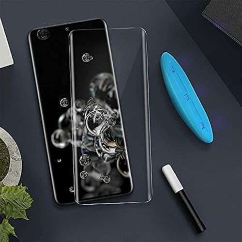 Image of Diruite UV Tempered Glass For Xiaomi 12 Pro UV Curved Screen Protector Ful Edge To Edge Screen Coverage For Xiaomi 12 Pro With Easy Installation Kit, Pack -1