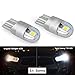 2pcs T10 W5W 194 158 168 Luz LED Ultral Bombillas cuña de luz brillante Led Luz de la curva luces de posición luz de señal del tronco lámpara de lectura 6000K Garantía Blanco 1 año