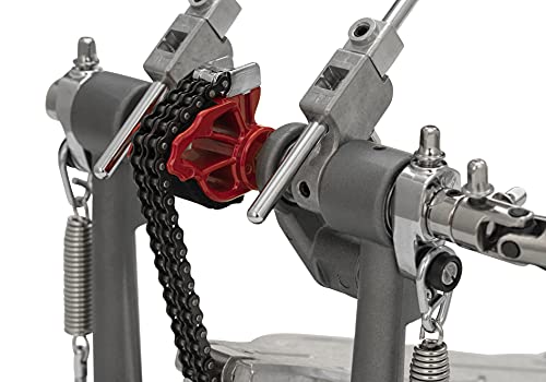 Pearl Eliminator Solo: Red Cam Double Bass Drum Kick Pedal (P1032R) #TOP5