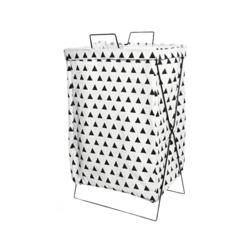 AMOEJA Cesto de Roupa Suja com Suporte em Aço Inox – Dobrável, Lo...