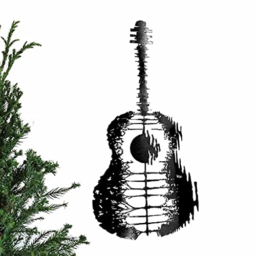 Eayoly Gitarre-Wand-Kunst-Dekor - Musik Dekoration Abstrakt Hängende Gitarre - Geschenke für Musikliebhaber für Bar, Esszimmer, Wohnzimmer, Schlafzimmer, Arbeitszimmer, Wanddekoration Cover