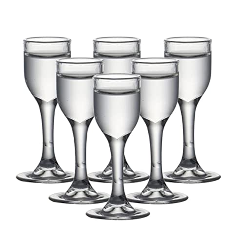 Set de 6 vasos mini soplados a mano 15ml