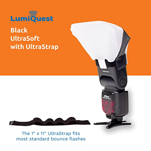 Diffuseur de lumière compact pour flash externe avec sangle UltraStrap et design noir classique