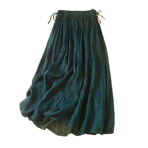 Women Loose Fit Linen Skorts for Women Maxi Long Flowy Plain Skort 2025 Y2K