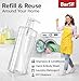 Bar5F Pump Bottle 32-Ounce 1-Liter Empty for Shampoo Conditioner Body Wash Lotion BPA-Free Crystal-Clear (Pack of 1)