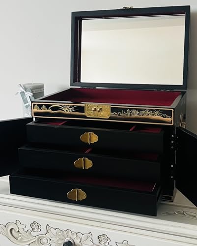 China Warehouse Direct Chinese Hand Painted Jewellery Box Organiser, Mother Of Pearl Oriental Furniture & Giftware