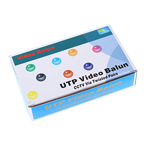 Balun vidéo passif LLD HD208 pour centraliser 8 caméras de surveillance sans câble coaxial