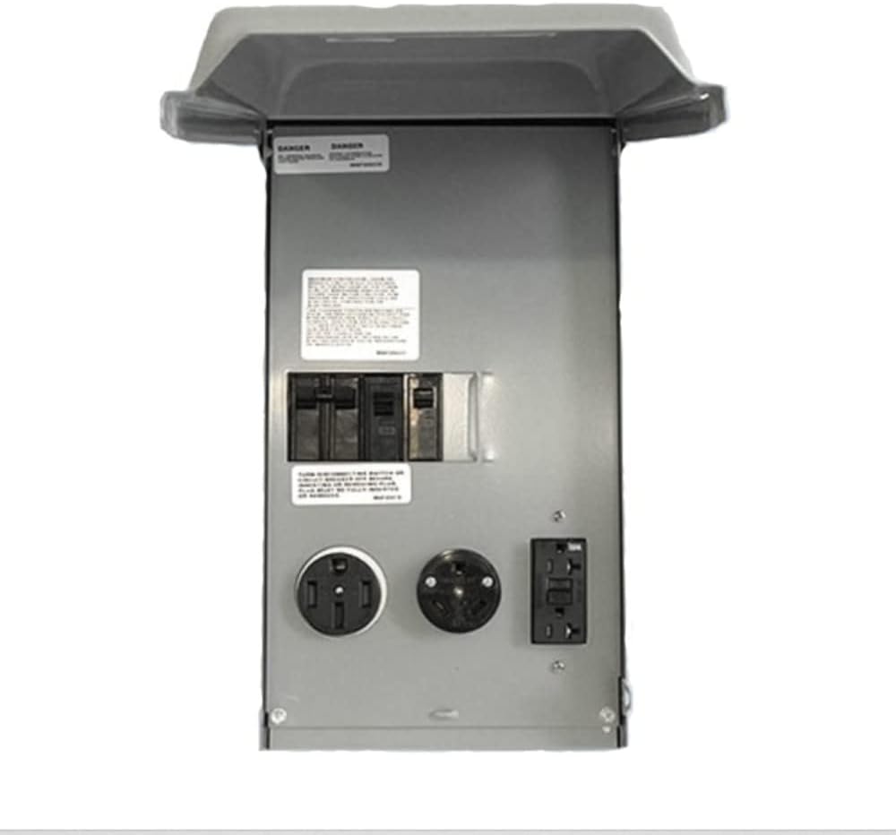 Midwest U075CTL010 Power Outlet Panel, Temporary, 100A, 1P, 120/240VAC, NEMA 3R