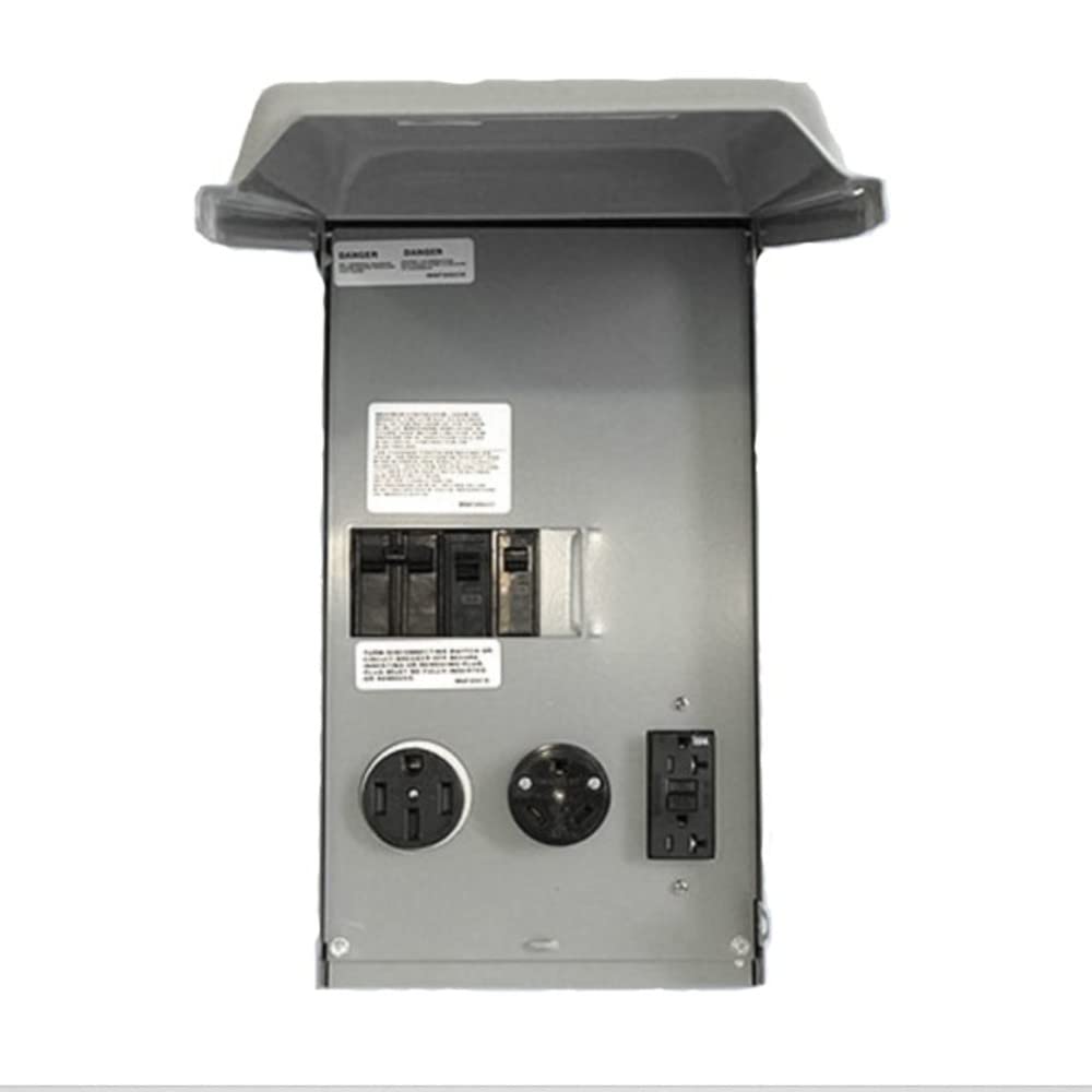 Midwest U075CTL010 Power Outlet Panel, Temporary, 100A, 1P, 120/240VAC, NEMA 3R
