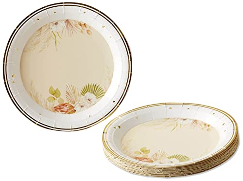 Kate Aspen Rustic Boho 7 in Premium Paper Plates 350 GSM weight Set of 16 Perfect for Fall Weddings Bridal Brunches Bridal