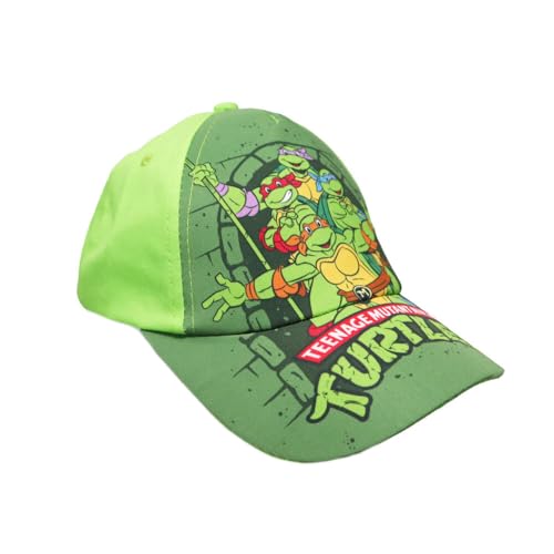 Teenage Mutant Casquette de baseball Tortues Ninja pour enfant - Casquette réglable avec motif TMNT cool - 100 % coton - Taille 52 - 54 cm, coloré, 52