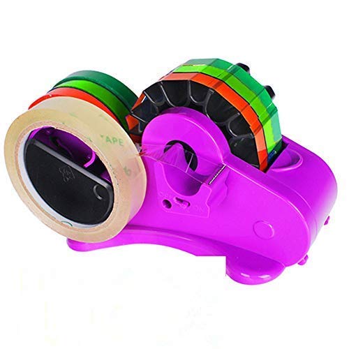Automatic Tape Dispenser, Multifunctional Efficient Tape Cutter Baler Rubber Paper seat Seal 4-in-1 Fast Cutter for 1.4"/35mm Length Tape Pieces
