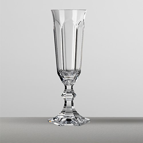 Mario Luca Giusti Set 6 Dolce Vita Flute Glass Transparent