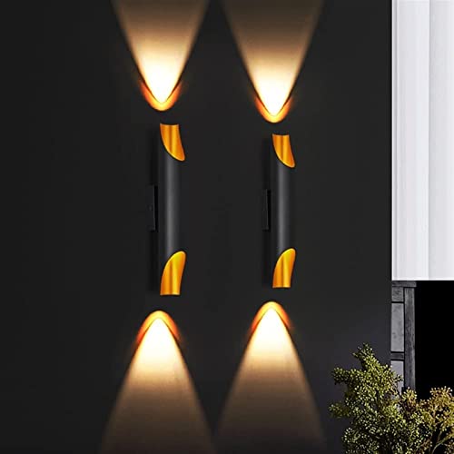Luz LED cálida de pared creativa con diseño metálico antideslumbrante 6