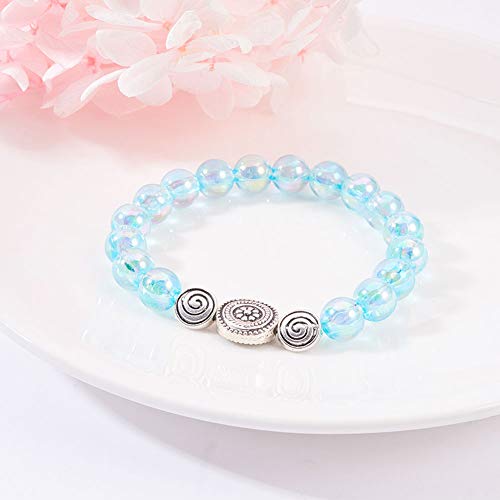 Image of PH PandaHall 150pcs 8mm Flat Round Spacer Beads Tibetan Alloy Antique Silver Beads Carved Vortex Jewelry Bead Charm Spacers for Jewelry Making DIY Bracelet Necklace Earring, Hole 1.5mm