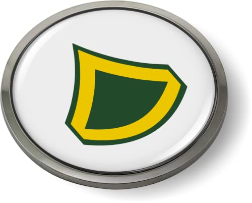 Image of US Army Rank CAR Emblem Badge Metal Bezel - Private First Class E-3 (PFC) | Official U.S. Army Licensed Product, 3D Domed, Enlisted Soldiers Insignia Chrome Sticker, made by BestLicensePlateFrames