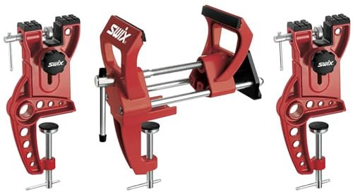 Swix Wide Jumping Freeride Ski Power Pro All Metal 3-Piece 155mm Vise, Red