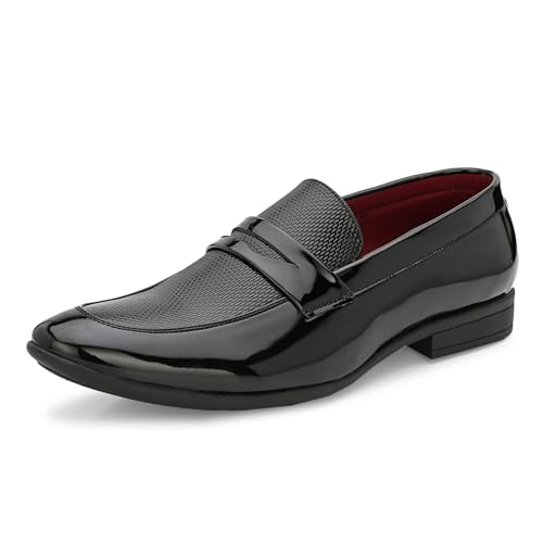 Image of Centrino Mens Formal Shoes |Slip on Design with Cushioned Insole for Comfort |Craftsmanship for All-Day Elegance (9753)