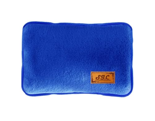 Bolsa de agua caliente eléctrica de peluche, 500 W, portátil y recargable, calentadores de manos y pies en casa, en la cama, para días fríos, dolores menstruales y musculares