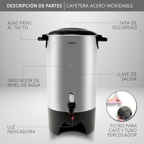 Catálogo de Cafetera 40 Tazas Top 5. 28 Cafetera 40 Tazas marca RCA (3)