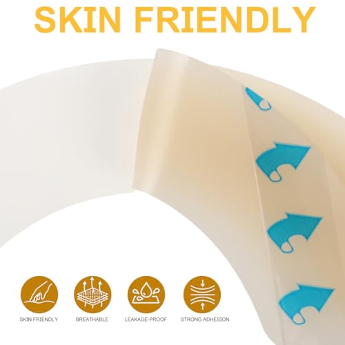 Stomabeutel-Barrierestreifen-Packung mit 10 Stoma-Barriere-Bändern Elastische Barrierestreifen Empfindliches Band Wasserdichte Stoma-Zubehör Stoma-Barrierestreifen Abdeckungen für Stomabeutel