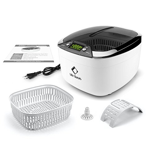LifeBasis Ultraschallreinigungsgerät Ultraschallreiniger Brillenreinigungsgerät 850ml Ultraschallgerät mit LED Beleuchtung Zahnspangenreinigung Ultraschallbad für Brille CDs DVD Schmuck Uhren