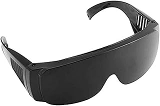 Unique Unisex PC Safety Protective Dustproof Glasses OPT/E light/IPL/Photon Beauty Instrument Red Laser Goggles - Black