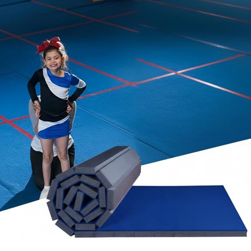 JUNJIEJJJ Roll-Up Gymnastics & Cheerleading Mat