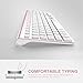 Wireless Keyboard and Mouse Combo Rechargeable Ergonomic Wireless Full Size Ultra Slim Quiet Keyboard and Cordless Mouse Set for Laptop and Desktop(Rosy Gold)