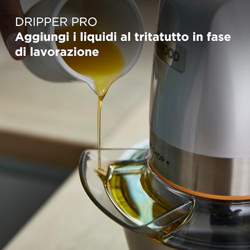 Kenwood EasyChop+ CHP62.400SI, Tritatutto con Sistema di Lame Quad Blade in Acciaio Inox, Sistema di Controllo, Tritaghiaccio, Ciotola in Vetro da 600ml, Lavabile in Lavastoviglie, 500W, Silver - immagine 4