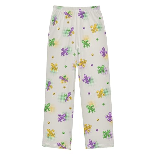 Boys' Pants Fleur De Lis Symbol Long Bottoms Jogger Pants Elastic Waist Trousers with Pockets S-XL