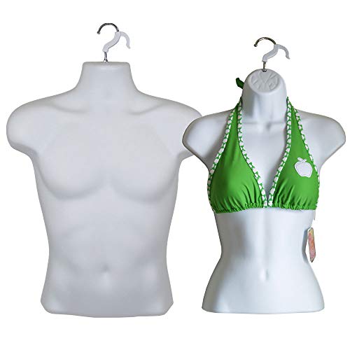 Ez-Mannequins Male And Female Mannequin Torso Set, Dress Form Hollow Back Body T Shirt Display, For Hanging - Craft Shows, Photos Or Design, Easy To Use And Store, For Small - Medium Clothing Sizes. #TOP8