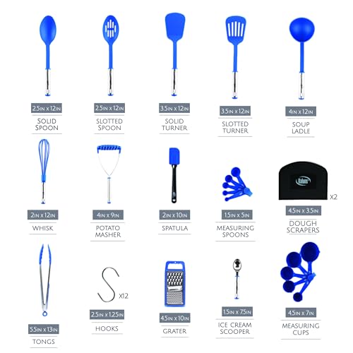 Image of Kitchen Utensils Set 35 PCS Cooking Utensils Set, Nonstick and Heat Resistant Nylon Stainless Steel Silicone Spatula Set - Kitchen Gadgets Home Essentials Kitchen Accessories, Apartment Must Haves