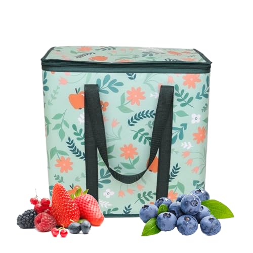 Generisch Bolsas Para Alimentos Fríos,Bolsa Aislada Bolsa Aislante Con Asa Ancha De Tela No Tejida Para Frutas Bebidas Takeaway Picnic Pastel