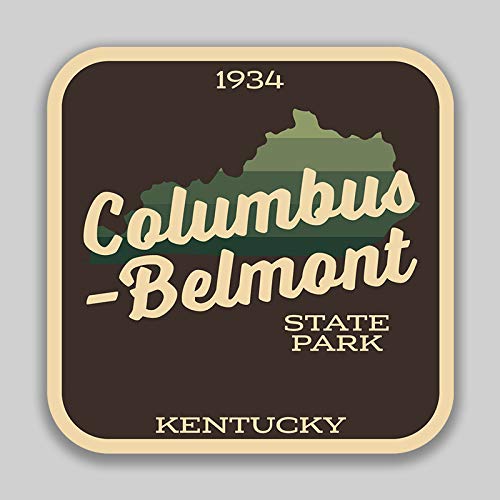 JMM Industries Columbus Belmont State Park Kentucky Vinyl Decal Sticker Car Window Bumper 4-Inches 4-Inches Premium Quality UV Protective Laminate SPS01103