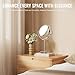Auxmir 1X/ 30X Magnifying Mirror, Makeup Mirror with Tweezer, Double Sided Round Vanity Tabletop Mirror, 360° Rotation Portable for Dressing Table Desk Bathroom Bedroom Travel, Clear