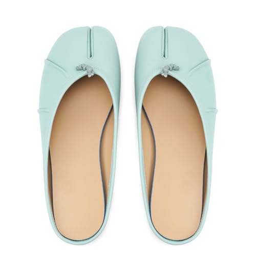 Image of VBDB Tabi Ballet Flats for Women Dressy Casual Shoes Split Toe Wide Flats Light Weight Japanese Shoes