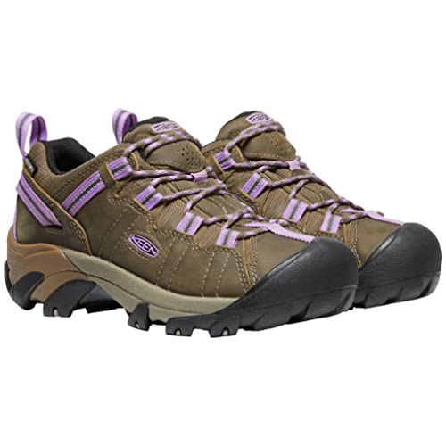 KEEN Sapato feminino de caminhada Targhee 2 de altura baixa à prova d'água, Timberwolf/English Lave