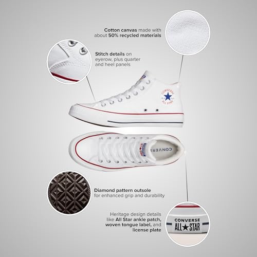 Image of Converse Men Chuck Taylor All Star Malden Street Sneakers | White | 6 UK
